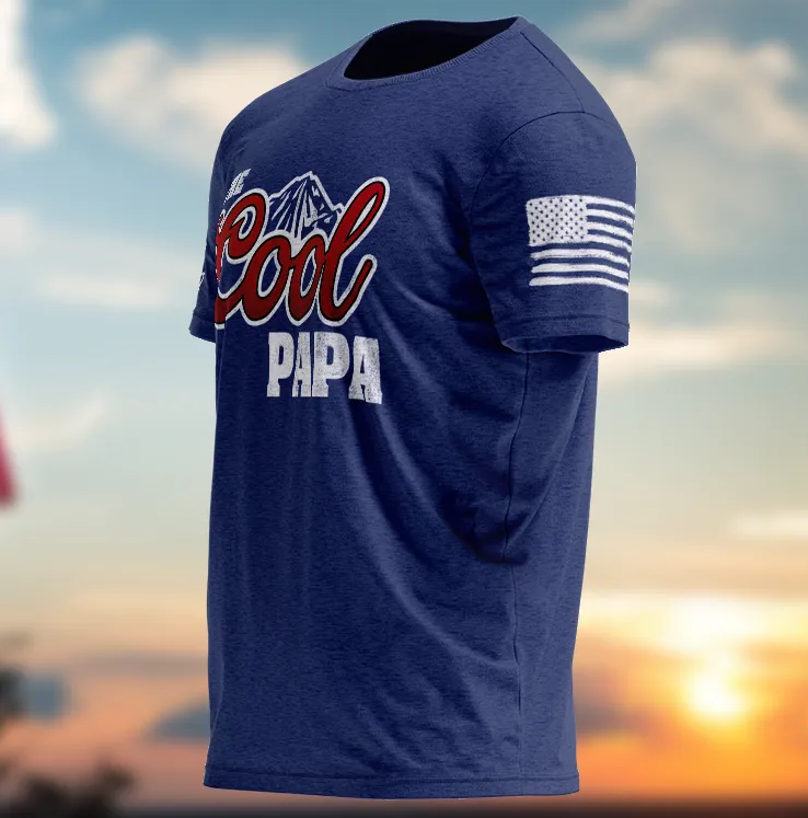 Custom Papa, The Cool Papa, Father's Day Gifts For Grandpa, Dad T-Shirt