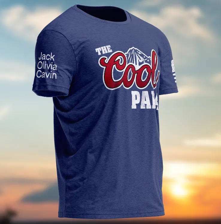 Custom Papa, The Cool Papa, Father's Day Gifts For Grandpa, Dad T-Shirt