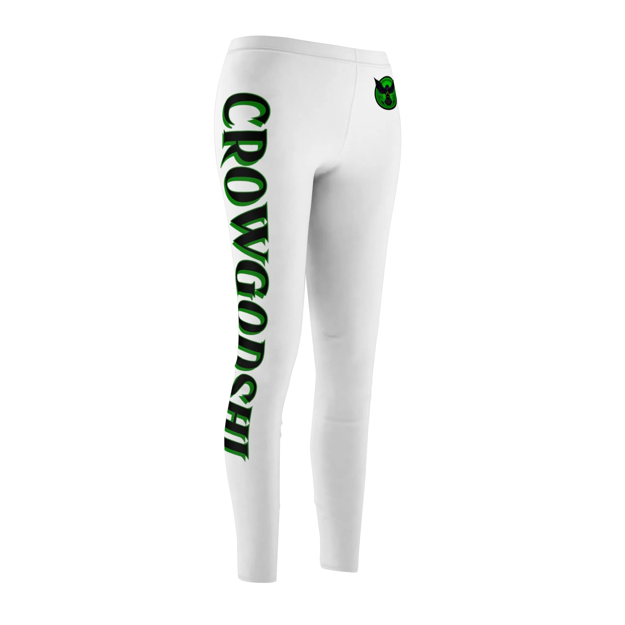 Women's White Crowgodshi Casual Leggings